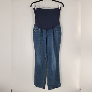 Indigo Blue Full Panel Maternity Jeans Size XL